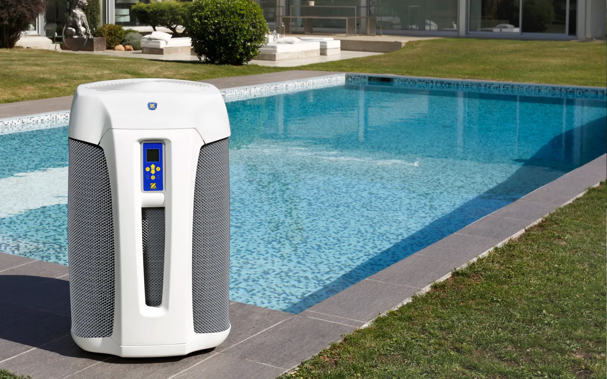 Poolheizung in Form einer Luft-Wärmepumpe für eine angenehme Wassertemperatur