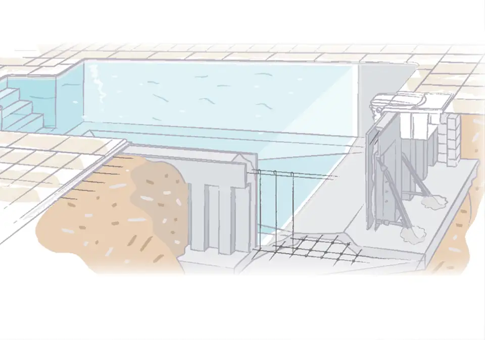 Visualisierung modulares Pool-System